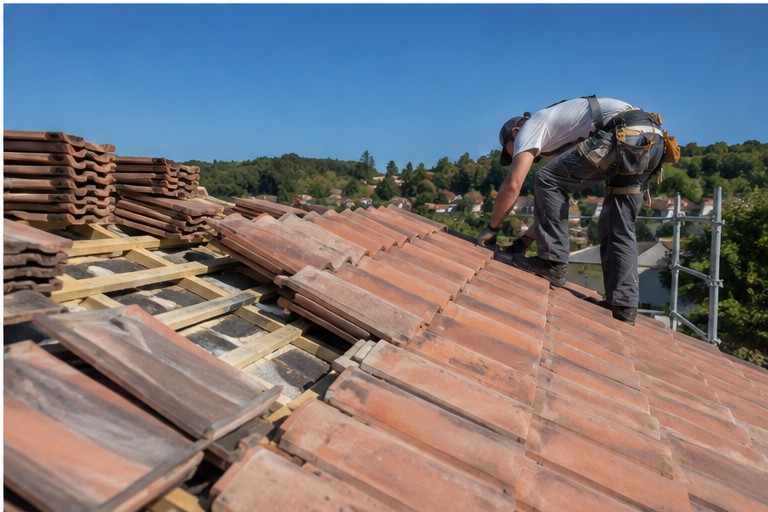 Couvreur à Dignac - chantier toiture 4